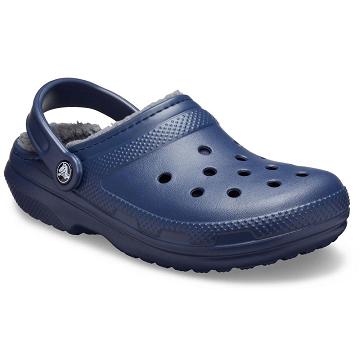 Zapatos Crocs Classic Forro Clog Hombre Azul Marino | Mexico 0672CTVE